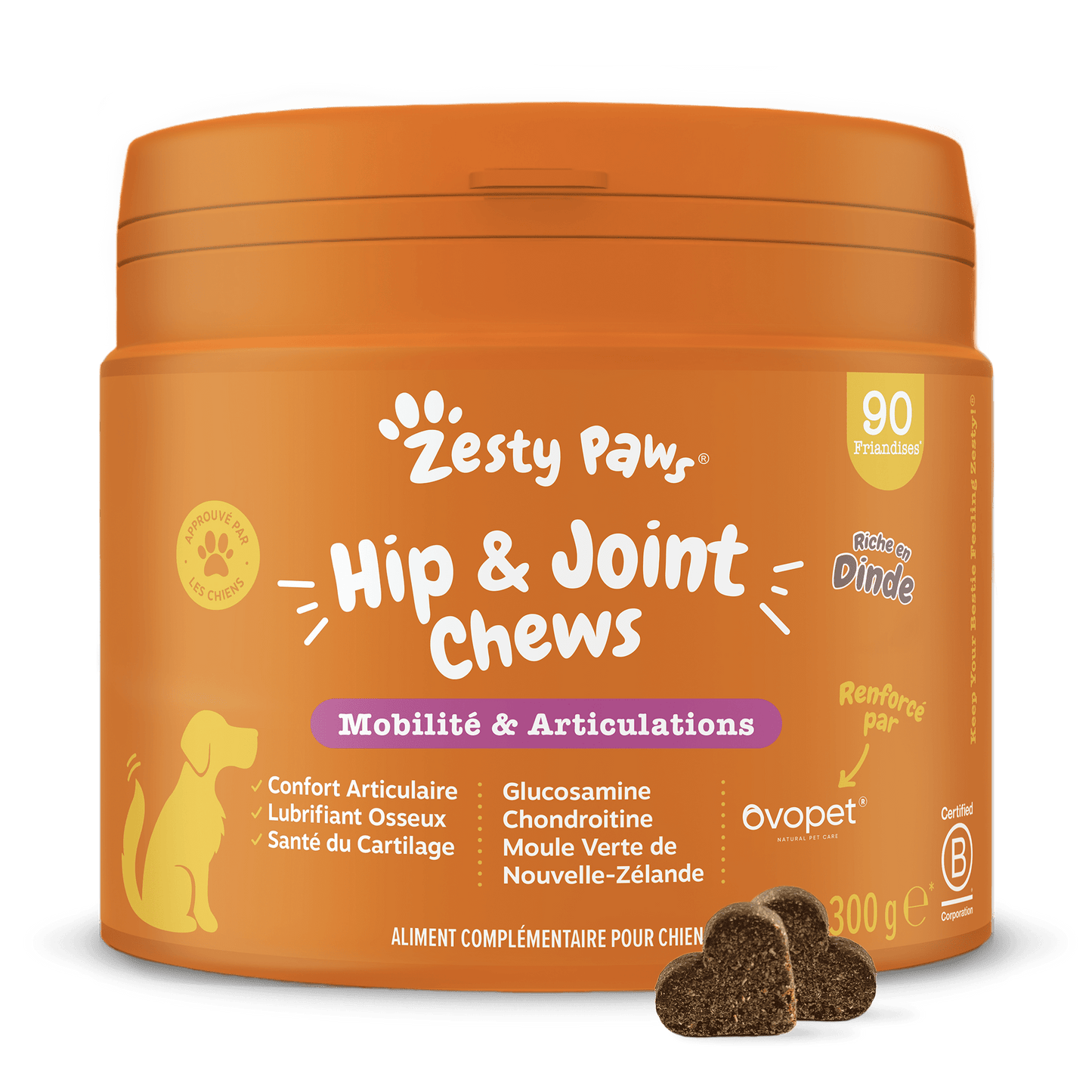 Zesty Paws Hip & Joint Chews - Turkey - 90 Chews